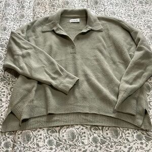 Abercrombie & Fitch Olive Green Sweater